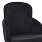 Lumisource Dahlia Dining Arm Chair with Black Velvet Cushion in Black and Gold (Set of 2), , large