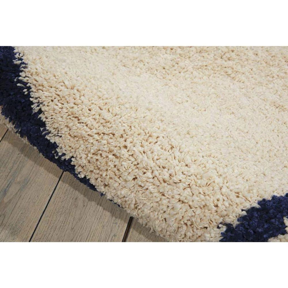 Nourison Brisbane BRI03 8&#39;2&quot; x 10&#39; Ivory and Blue Area Rug, , large