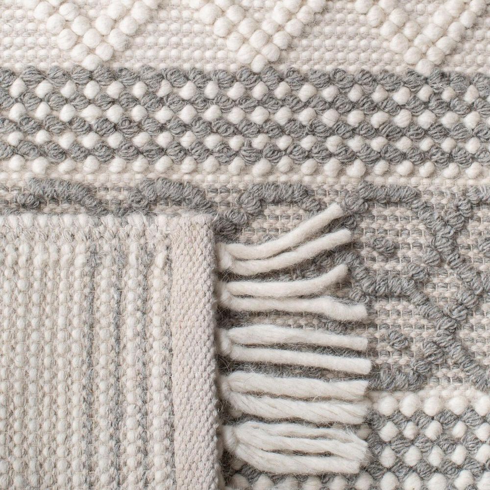 Safavieh Natura NAT859A 2&#39;3&quot; x 9&#39; Ivory and Grey Runner, , large