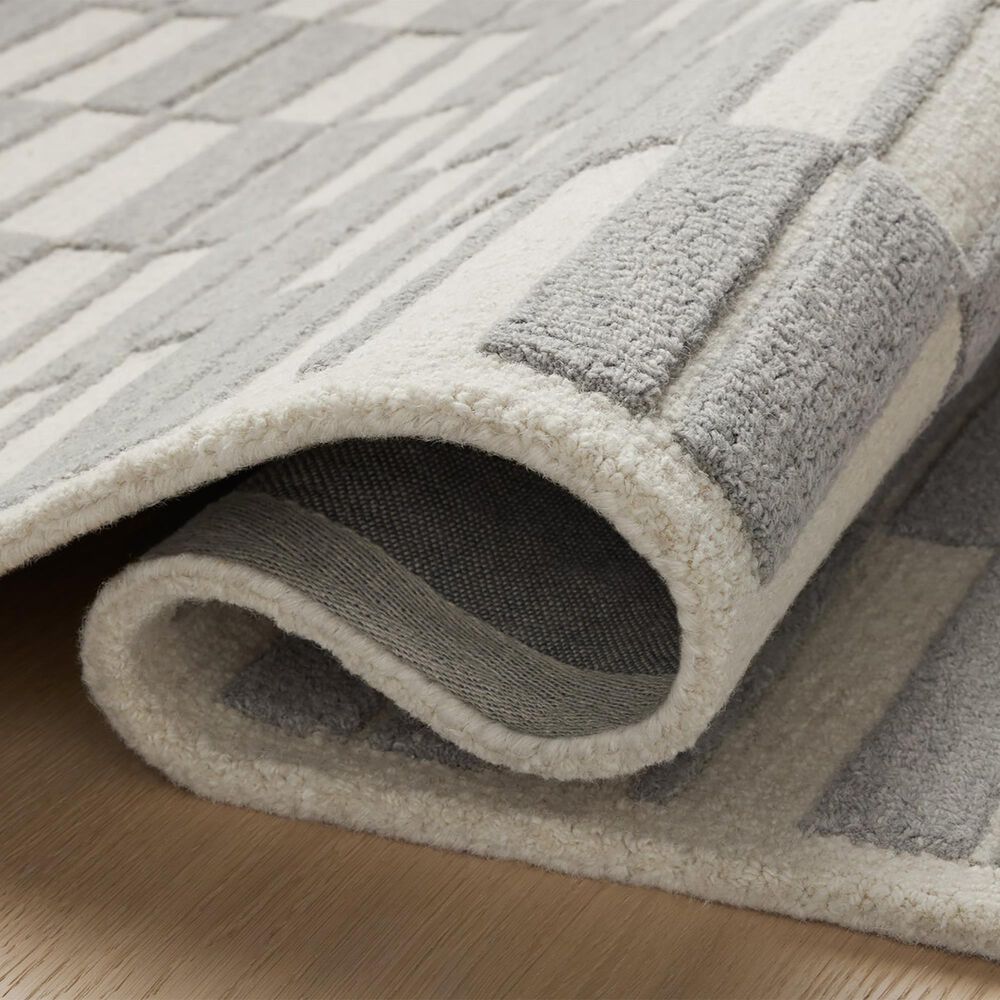 Chris Loves Julia x Loloi Bradley 5&#39; x 7&#39;6&quot; Ivory and Grey Area Rug, , large
