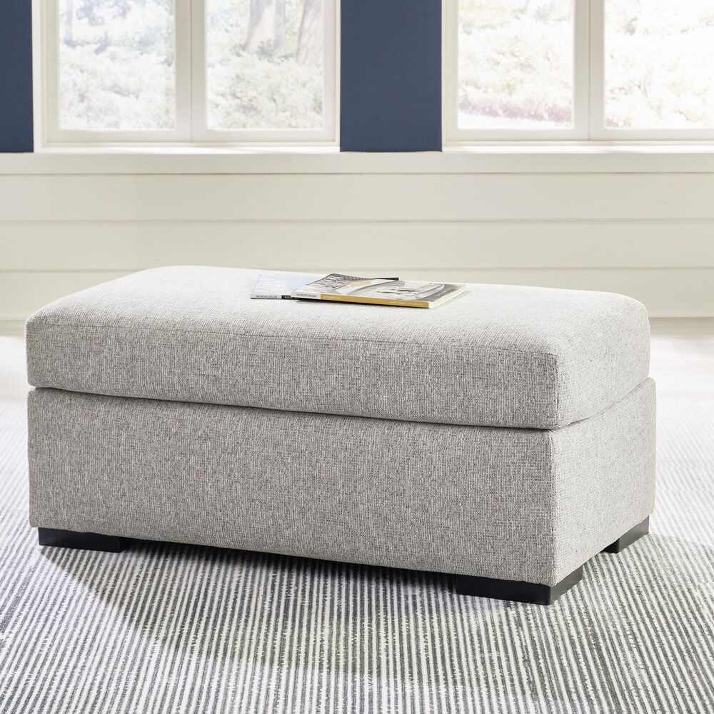 Ashley Evansley Ottoman in Pewter, , large