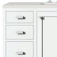 James Martin Vanities Addison 48" Single Bathroom Vanity in Glossy White with 3 cm Lime Delight Quartz Top and Rectangular Sink, , large