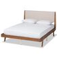 Baxton Studio Senna King Platform Bed in Walnut Brown, , large