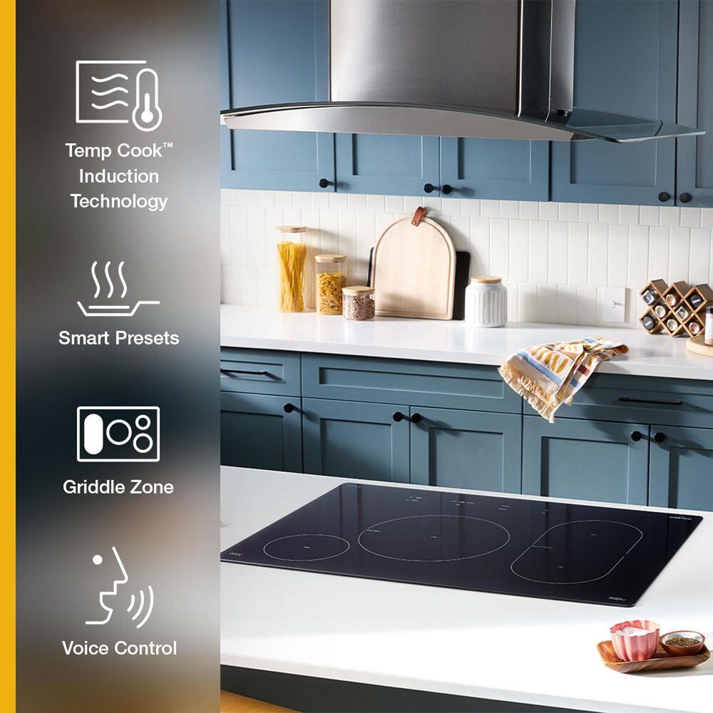 Whirlpool 30" Intelligent Induction Cooktop with Temp Cook Technology in Black, , large