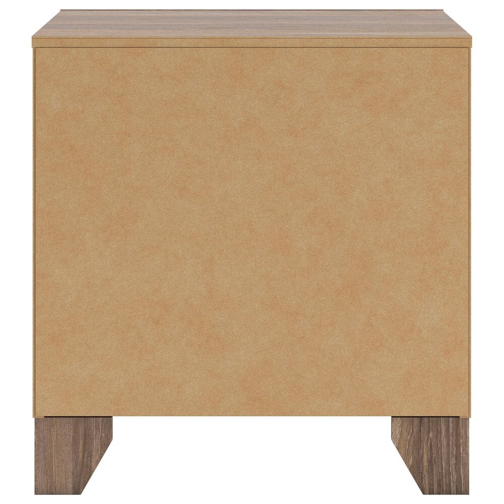 Ashley Sharnari 2-Drawer Nightstand in Warm Gray, Brown and Antique White, , large