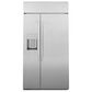GE Profile 42" Side-by-Side Refrigerator in Fingerprint Resistant Stainless Steel, , large