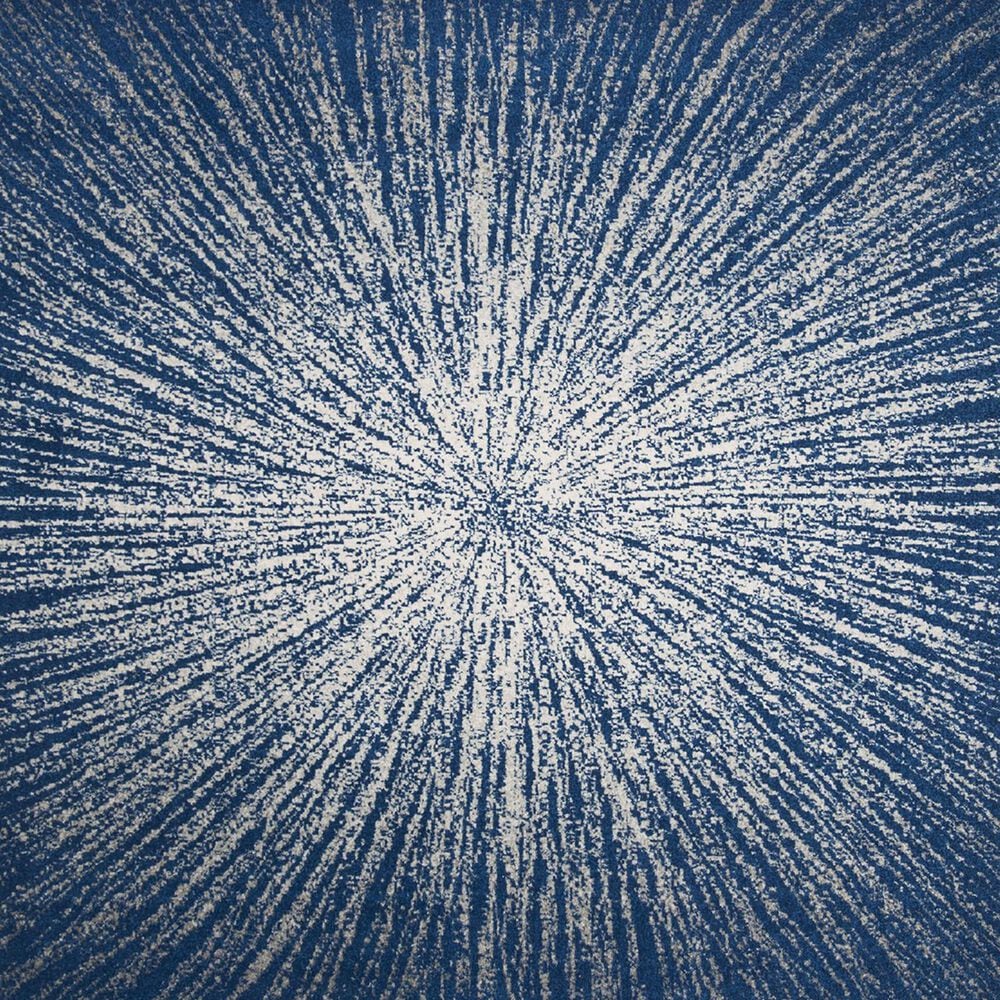 Safavieh Evoke EVK228N 5&#39;1&quot; Round Navy and Ivory Area Rug, , large