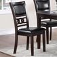 New Heritage Gia Dining Side Chair with Ebony Faux Leather Cushion, , large