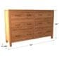 Archbold Furniture Company 2 West 6-Drawer Dresser in Natural, , large