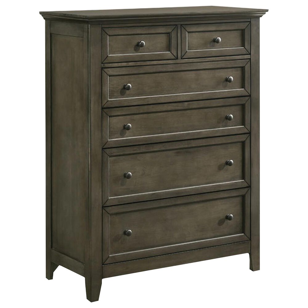 Hawthorne Furniture San Mateo 6 Drawer Chest in Gray, , large