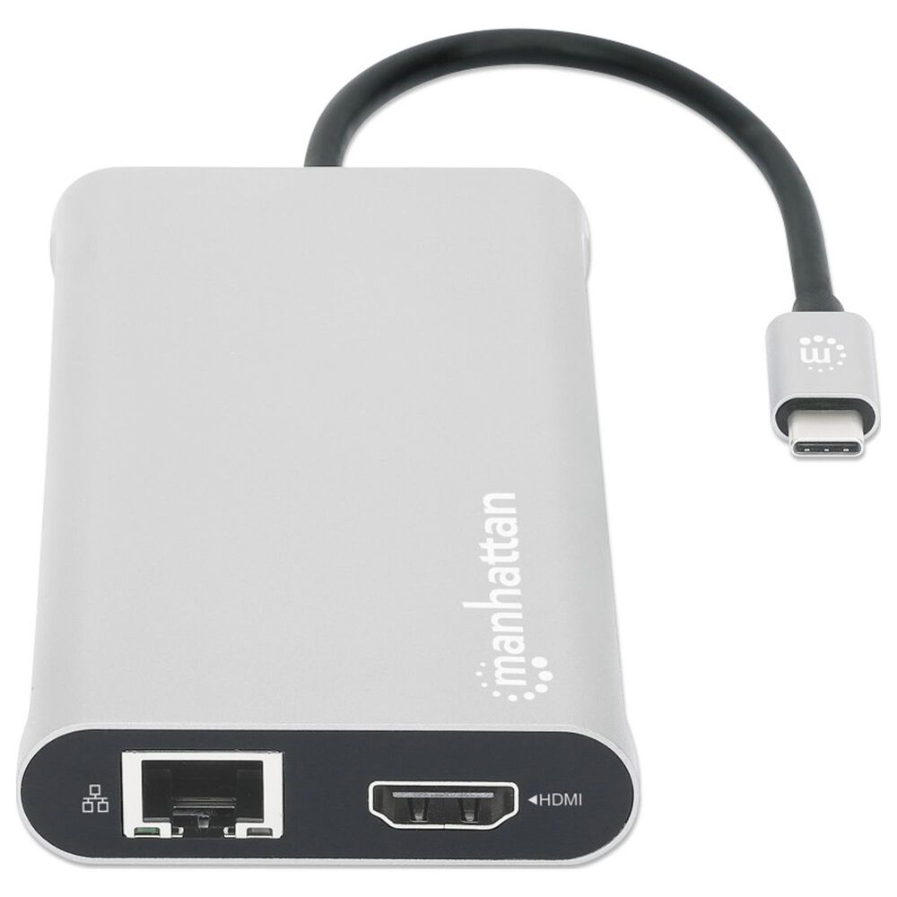 Manhattan 12-1 Triple HDMI  USB-C Docking Station, , large