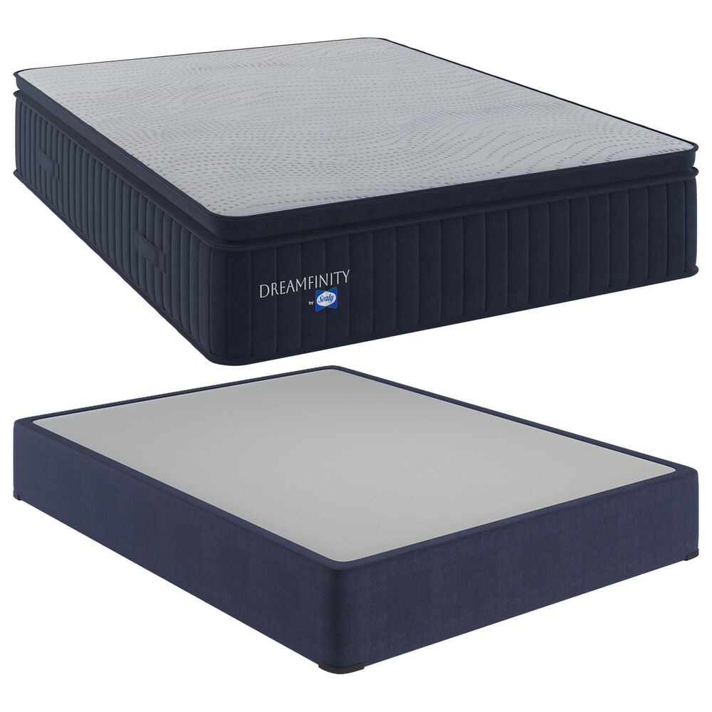 Dreamfinity by Sealy Select Soft Pillow Top King Mattress with High Profile Box Springs, , large