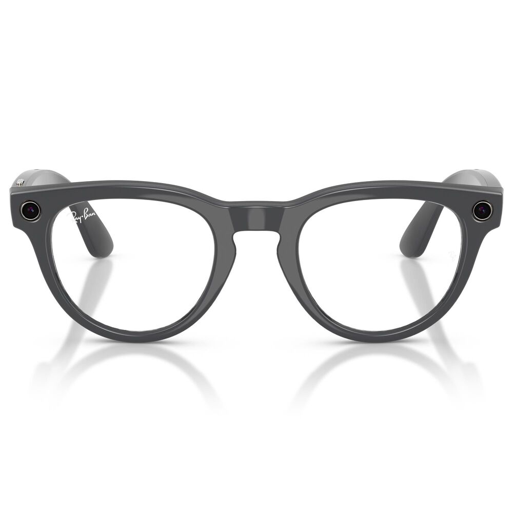 Rayban Glasses Headliner Gen 2 Sunglasses with Clear and Emerald Transitions Lenses in Shiny Asteroid Grey, , large