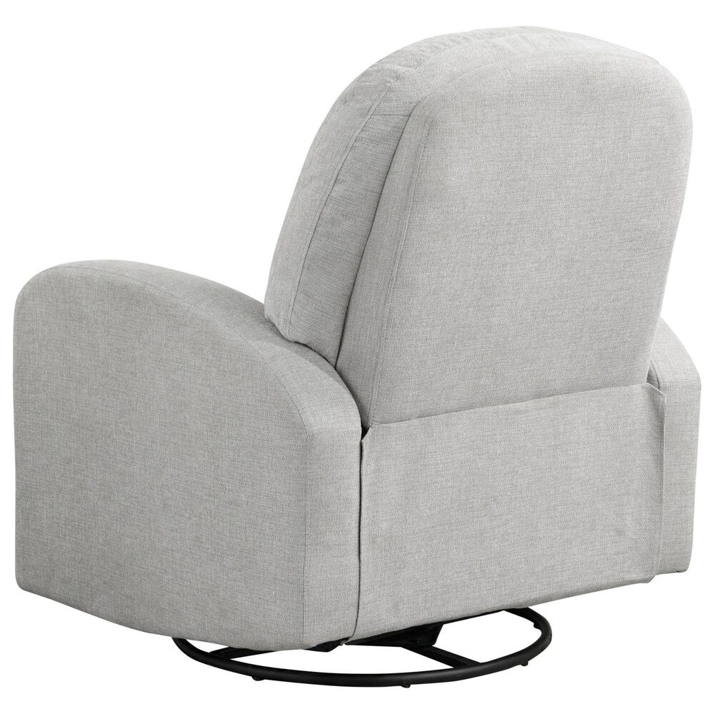 Lifestyle Solutions Paloma Manual Swivel Rocker Recliner in Light Grey, , large
