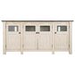 Ashley Bolanburg Extra Large 74" TV Stand in Antique White and Weathered Oak Top, , large