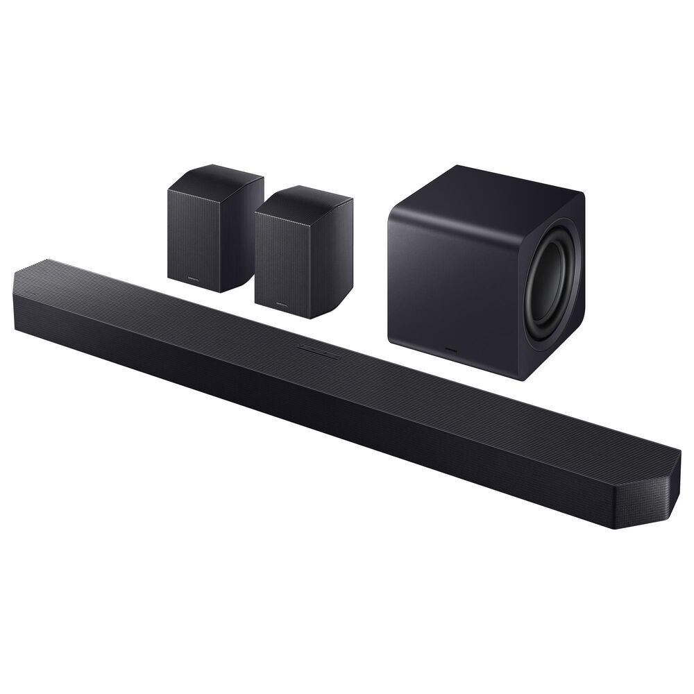 Samsung Q-Series 11.1.4 Channel Soundbar with Wireless Subwoofer and Rear Speaker in Titan Black, , large