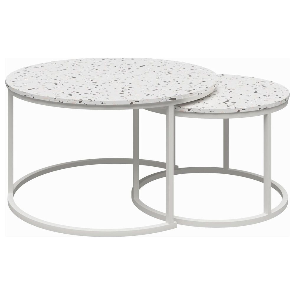 DHP Amelia Nesting Coffee Table in Terrazzo (Set of 2), , large