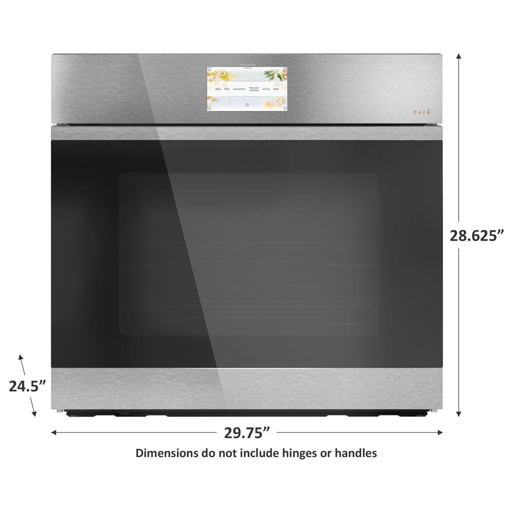 Cafe 30&quot; Smart Built-In Convection Single Wall Oven in Platinum Glass, , large