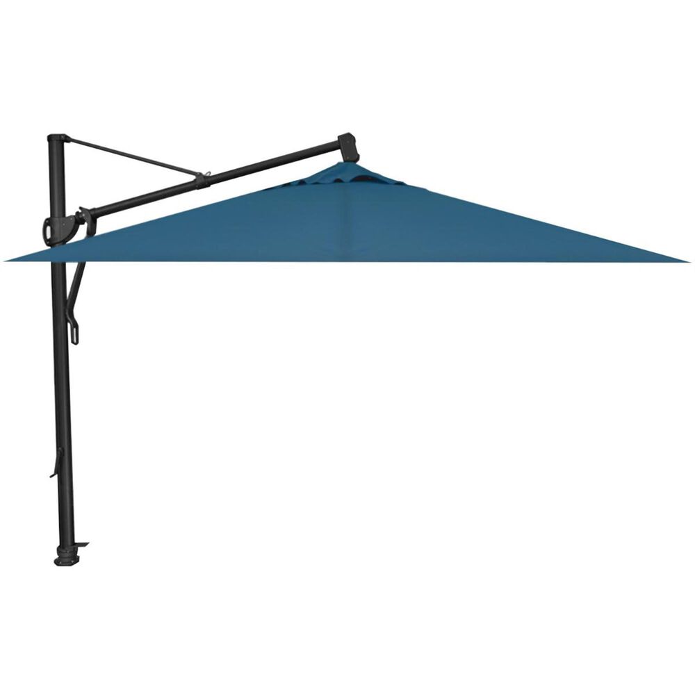 Garden Party 10" Square Cantilever Umbrella in Blue Jay with Stand, , large