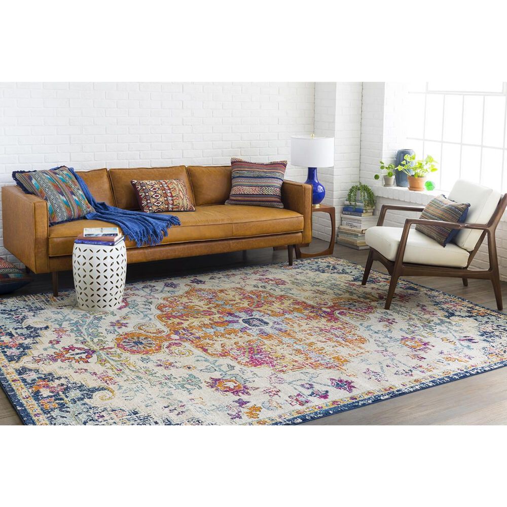 Surya Harput HAP-1000 5&#39;3&quot; x 7&#39;3&quot; Saffron and Gray Area Rug, , large