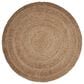 L&R Resources Natural Jute  6" Round Gray Area Rug, , large