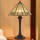Cal Lighting 26" Tiffany Table Lamp in Matt Black, , large
