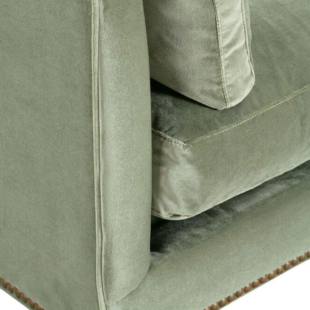 Rowe Furniture Madeline 90&quot; Stationary Sofa in Sage Velvet, , large