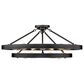 Golden Lighting Castile 15-Light Semi Flush in Matte Black, , large