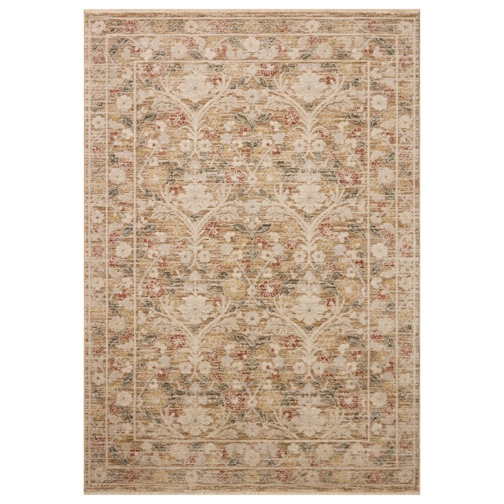 Loloi Clarisse Sand and Multicolor 11"6" x 15"7" Area Rug, , large