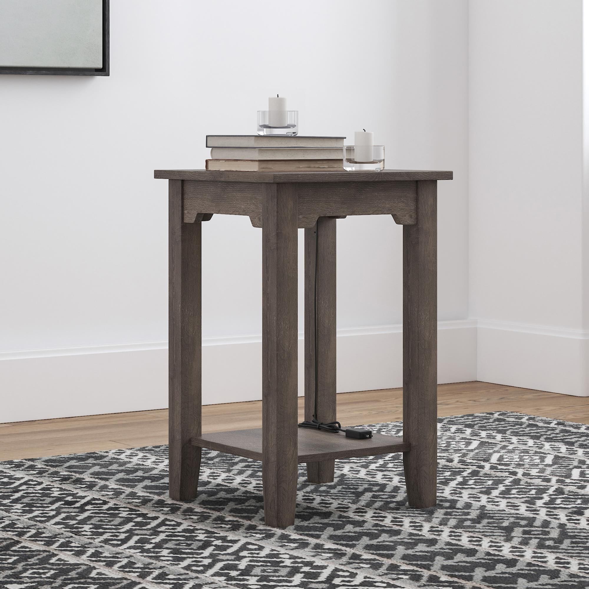 Chairside tables with usb ports discount