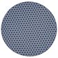 Nourison Twist Reversible 8" Round Navy Indoor/Outdoor Area Rug, , large