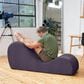 Jaxx Avana Chaise Lounge Yoga Chair in Aubergine, , large