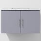Lexora Home Geneva 30" Single Bathroom Vanity in Dark Grey with 2 cm White Carrara Marble Top and Rectangular Sink, , large