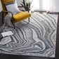 Safavieh Craft CFT843M 5"3" x 7"6" Blue and Grey Area Rug, , large