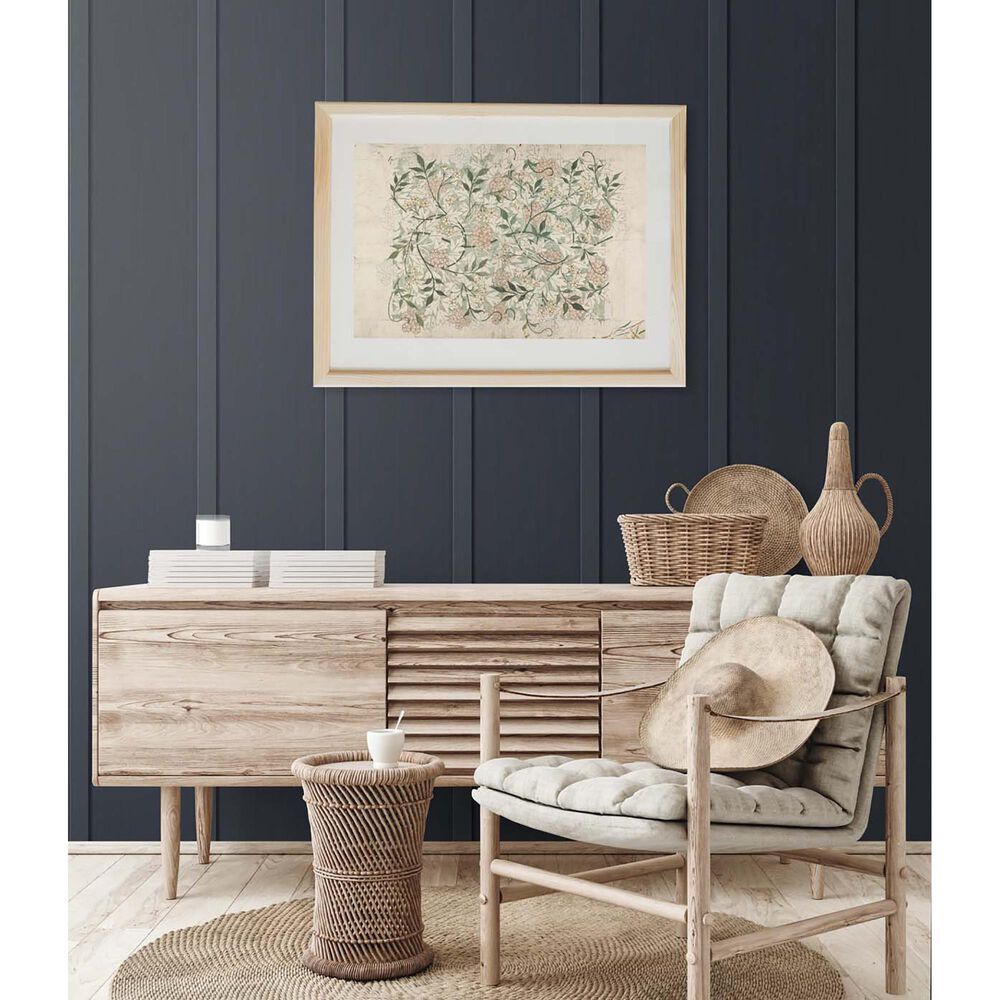 NextWall Faux Board and Batten 216&quot; x 20.5&quot; Peel and Stick Wallpaper in Dark Blue, , large