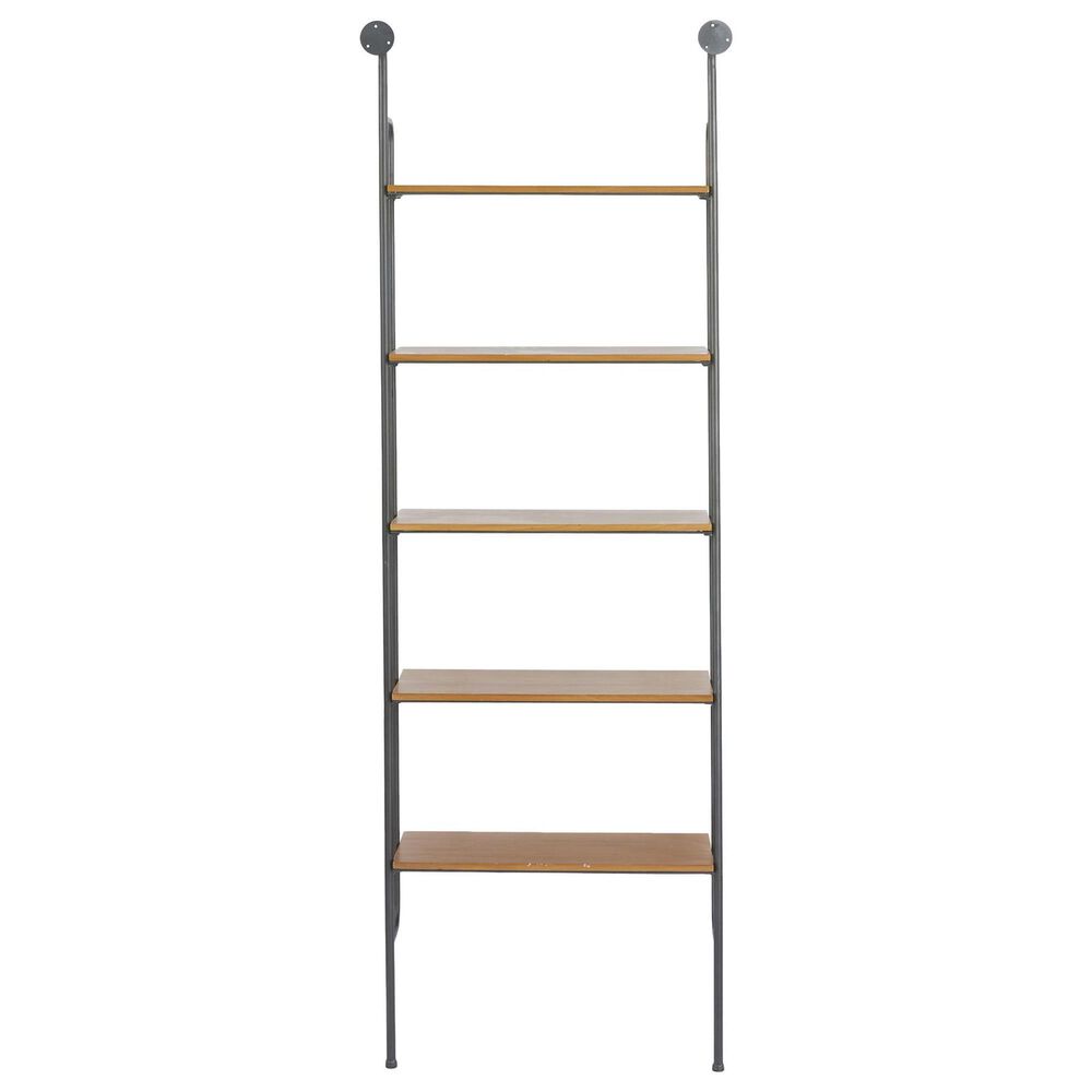 Maple and Jade 23" Wall Shelf in Brown and Black, , large