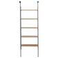 Maple and Jade 23" Wall Shelf in Brown and Black, , large