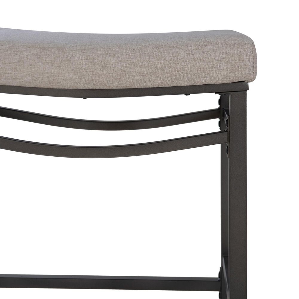 Linon Home Decor Betty 3-Piece Faux Marble Pub Set in Pewter and Grey, , large