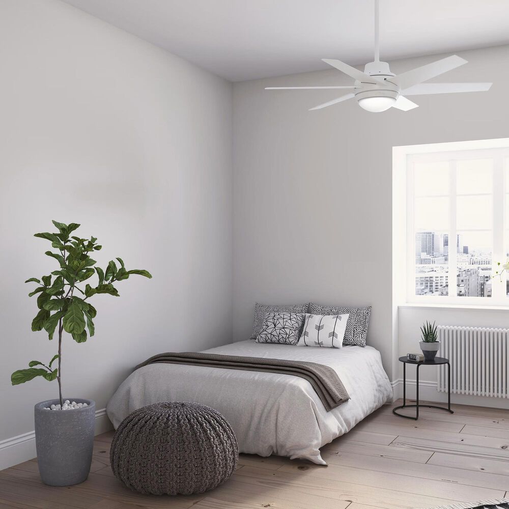 Hunter Sotto 52&quot; Ceiling Fan with LED Lights in Fresh White, , large