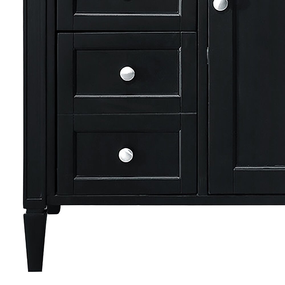James Martin Vanities Brittany 30&quot; Single Bathroom Vanity in Black Onyx with 3 cm Lime Delight Quartz Top and Rectangular Sink, , large