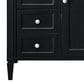 James Martin Vanities Brittany 30" Single Bathroom Vanity in Black Onyx with 3 cm Lime Delight Quartz Top and Rectangular Sink, , large