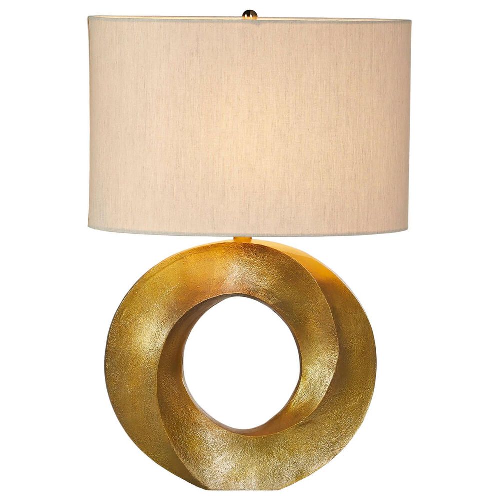 LH Imports Iris Table Lamp in Antique Brass, , large