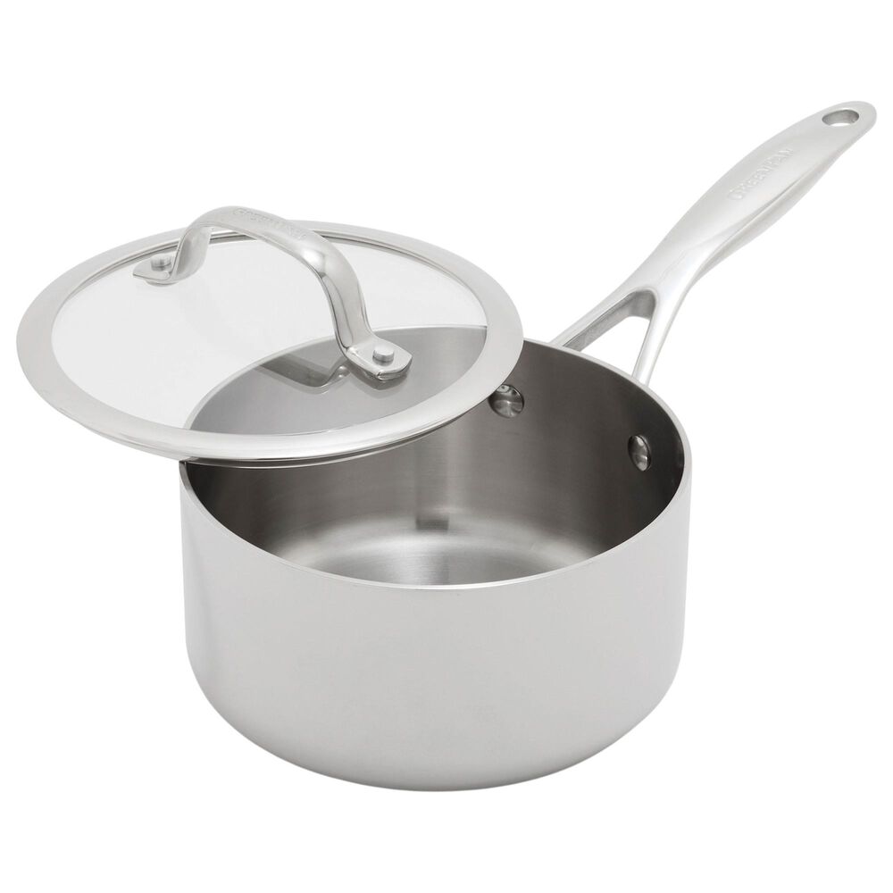Green Pan Valencia Pro 1.6-Quart Uncoated Saucepan with Lid in Stainless Steel, , large