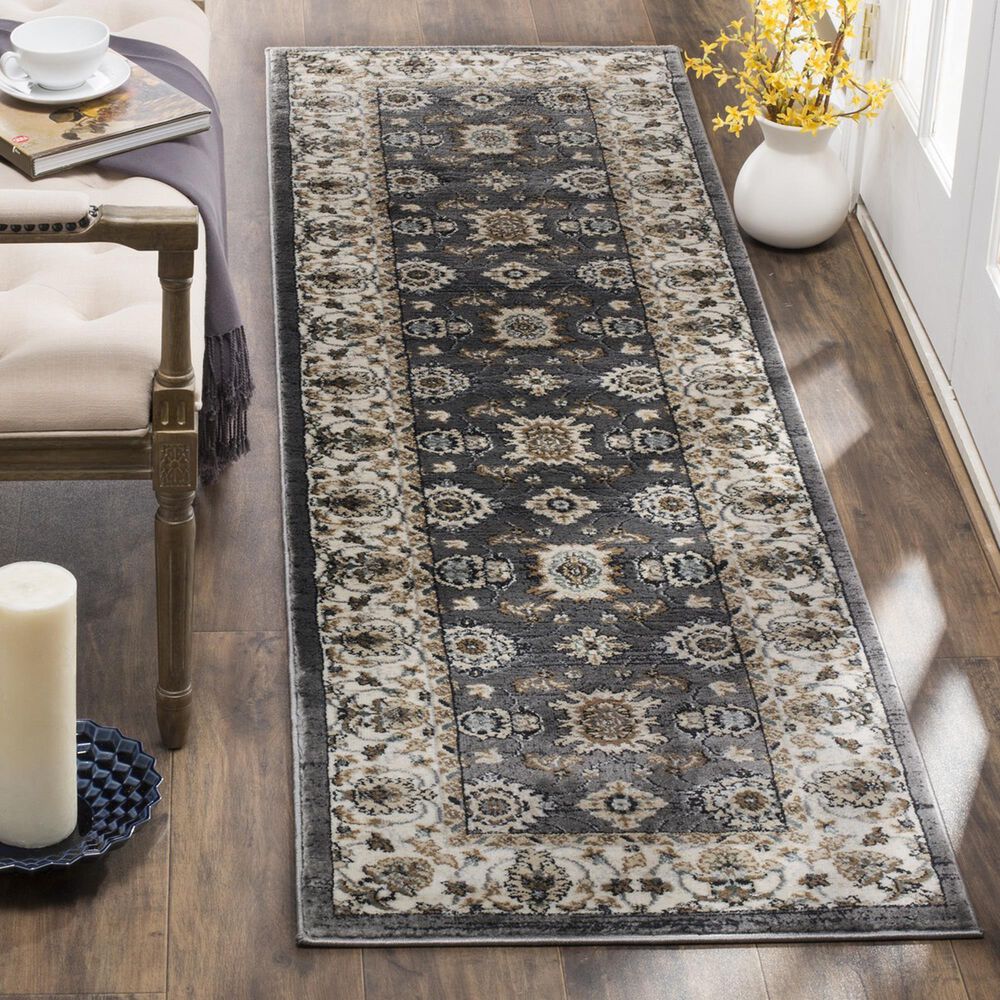 Safavieh Lyndhurst LNH332 2&#39;3&quot; x 12&#39; Grey and Cream Runner, , large