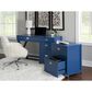 Linon Home Decor Peggy Side Storage Desk in Navy, , large