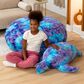 Jaxx Shelly The Turtle Sea Buddy Large Kids Stuffed Animal Bean Bag in Tie-Dye Mystic Blue and Purple, , large
