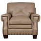 Bordeaux & Co 4-Piece Stationary Leather Living Room Set in Juno Pebble, , large