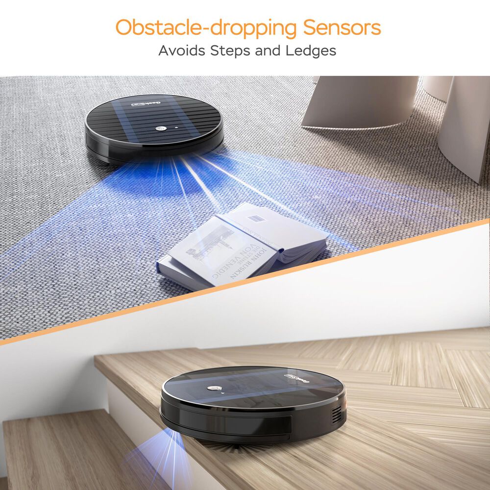 HOMLUX G6 Smart Robot Vacuum Cleaner in Black, , large