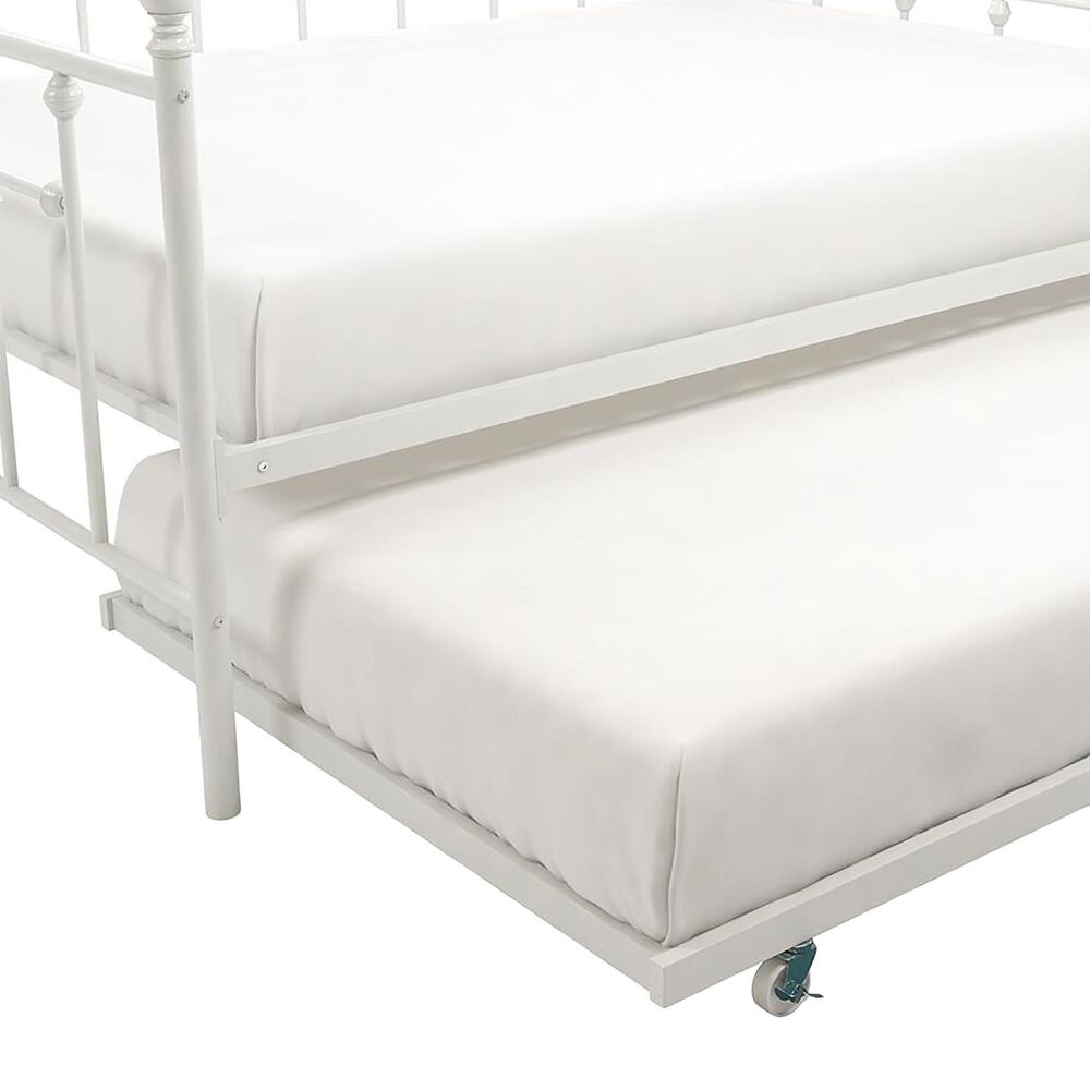 DHP Mia Full Daybed with Trundle in White, , large