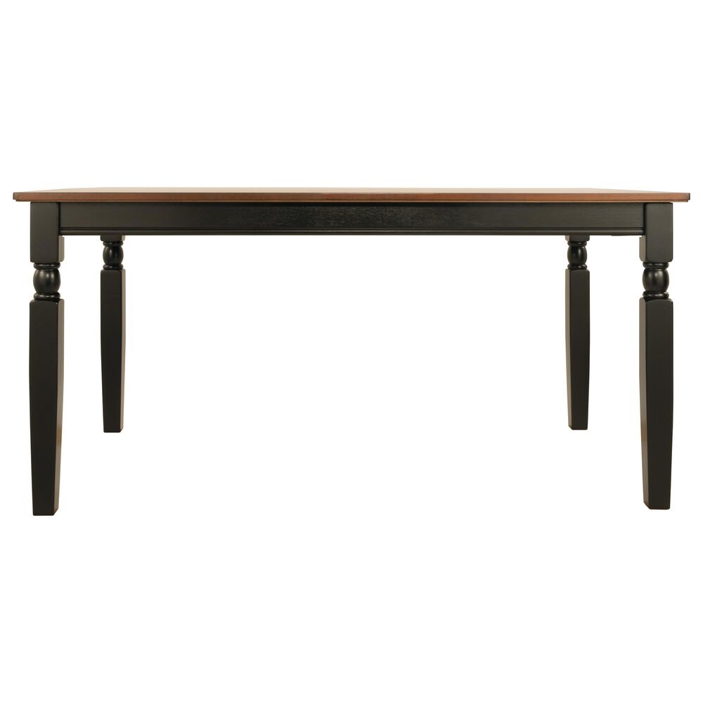 Ashley Owingsville Rectangular Dining Table in Cottage Black and Burnished Brown - Table Only, , large